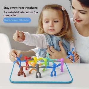 Jouet magnétique viral en silicone, figurine articulée, aimant de réfrigérateur DIY, jouet anti-stress, jouet sensoriel pour enfants, vente en gros OEM - Product Image 5