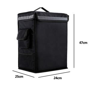 Grand sac à dos étanche isolé pour livraison de <span class=keywords><strong>pizza</strong></span> d'épicerie personnalisée sac de livraison de nourriture à vélo en feuille d'aluminium pour plats chauds à emporter - Product Image 4