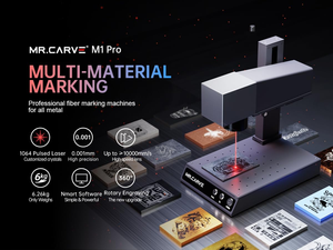 เครื่องแกะสลักเลเซอร์ไฟเบอร์ขนาดเล็ก DAJA M1 Pro สำหรับงานตัดและแกะสลักเครื่องประดับโลหะ แกะสลักชื่อ โลโก้ สร้อยคอ - Product Image 2