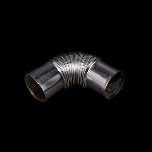 Tuyau d'extension de cheminée de poêle pour fumées d'échappement, <span class=keywords><strong>coude</strong></span> en acier inoxydable zingué, chauffe-eau au gaz, <span class=keywords><strong>conduit</strong></span> d'air, tuyau d'aération, adaptateur de carburant - Product Image 3