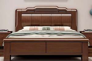 เตียงนอนไม้สนเนื้อหนาแบบทันสมัย1.5M X 2.2M เป็นมิตรกับสิ่งแวดล้อม - Product Image 2