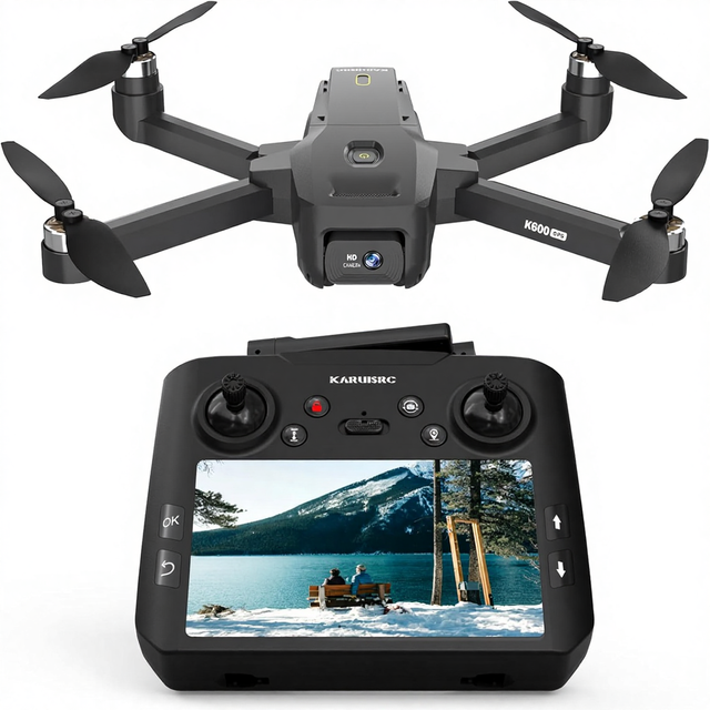 GPS Drone EIS 1080p Camera Adults 4.5 Inch LCD Screen RC Auto Track Professional GPS Auto Return Follow Me for Control