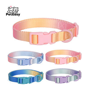 En Existencia, Accesorios de Moda para Mascotas, <span class=keywords><strong>Collar</strong></span> para Perro y Gato con Correa, Color Degradado Arcoíris de Lujo, Tallas S-L - Product Image 1