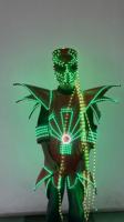 Светодиодный костюм робота на ходулях с крыльями, RGB программируемый светящийся сценический костюм для ночных клубов, диджеев, карнавалов, выступлений в стиле фламенко