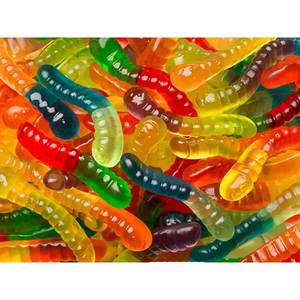Halal Gummi Sour Assorted Flavored Gummy <strong>Worms</strong> <strong>Sweets</strong> Bulk Sour Jelly Candy Wholesale - Product Image 1