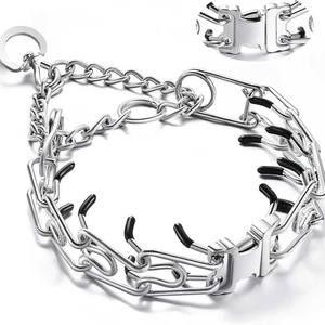 Nuevo <span class=keywords><strong>Collar</strong></span> Metálico Antitirones para Perros, <span class=keywords><strong>Collar</strong></span> de Adiestramiento con Púas <span class=keywords><strong>Sprenger</strong></span>, <span class=keywords><strong>Collar</strong></span> de Acero Inoxidable Cromado Ultra-Plus para Mascotas - Product Image 1