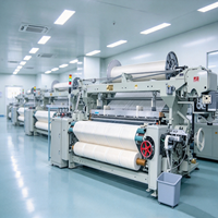 Machine à tisser textile JDX758B à sergé pour serviettes en tissu éponge, avec dobby électronique, sélection de trame 6 couleurs et moteur servo pour enroulement