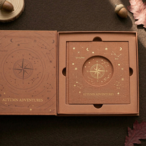 LABON Juego de Regalo de Diario de Edición Limitada Autumn Adventures, Cuaderno de Tapa Dura de Tela Vintage con Ventana Hueca, Planificador de Viajes Celestiales - Product Image 5