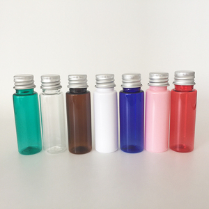 Bán Buôn PET Nhựa <span class=keywords><strong>25Ml</strong></span> Chai Tròn <span class=keywords><strong>Container</strong></span> Với Nhôm Vít Mũ Cho Mỹ Phẩm Tinh Dầu, Thuốc Lỏng, Uống - Product Image 1