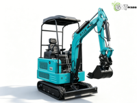 Mini-excavatrice sur chenilles R328 de 2,8 tonnes, avec moteur, engrenages et roulements, machine compacte pour le terrassement agricole et de jardin, petite pelle.