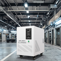 Régulateur de tension automatique triphasé 20kVA-80kVA à affichage LCD, stabilisateur AC 220V-400V, fréquence 50Hz SVC SJW, vente chaude