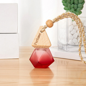 Ambientador de aire para coche esmerilado de 6ml, botella de Perfume colgante, difusor de aceite esencial de vidrio vacío, decoración colgante para coche - Product Image 6