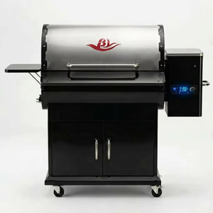 <span class=keywords><strong>Grande</strong></span> Griglia <span class=keywords><strong>a</strong></span> Pellet in Acciaio con Carrello per Cucinare, Affumicare e Barbecue di Carne in <span class=keywords><strong>Cucina</strong></span> all'Aperto - Product Image 5