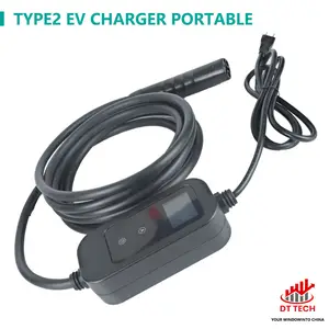 CE Certification 3.5kw 7kw Home Ev Charger AC 16A 32A Portable Electric Car Charger For Tesla Models 3/Y/S/X