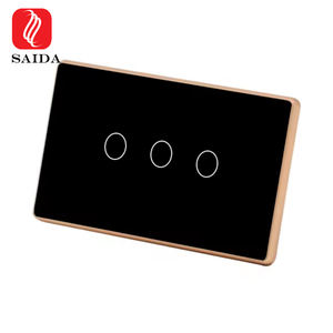 Verre trempé 86x86x3mm personnalisé pour le verre <span class=keywords><strong>de</strong></span> panneau <span class=keywords><strong>de</strong></span> commutateur tactile avec sérigraphie - Product Image 3