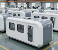 Cabine Capsule Spatiale Personnalisée d'Usine Chinoise, Maison Préfabriquée Moderne en Acier de Haute Qualité, Aménagement Intérieur Portable pour Hôtels