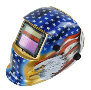 헤드 마운트 용접 마스크 내구성 두개골 트루 컬러 헤드 장착 사용자 정의 핫 컷 자동 어둡게 용접 헬멧