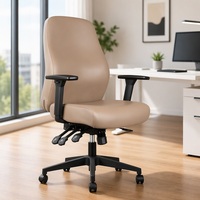 Chaises de bureau pivotantes ergonomiques en cuir PU pour cadres, dirigeants et personnel