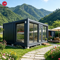 Cogsun - Maison conteneur en acier et verre sur mesure, étanche, portable et démontable pour chantier de construction