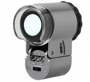 50Xジュエリールーペミニポケット拡声器ポータブル顕微鏡拡大ガラスLED UVライト付きジュエラールーペ拡大 - Product Image 4