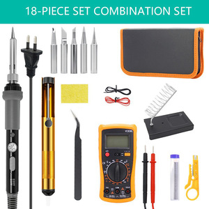 Kit de fer à souder à température réglable avec multimètre, cordon de 2,0 m, 220 V, outils de réparation de soudure, kit combiné - Product Image 1