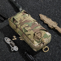 Sac de ceinture tactique multifonctionnel EDC, kit d'outils pour couteau, accessoires Molle, sac tactique, sac de survie pour la chasse en plein air, Oxford unisexe B300