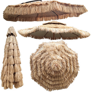 Parasol en paille simulée, parasol d'extérieur, villas dans les zones panoramiques, décoration intérieure, chaume portable, parasol de plage - Product Image 1