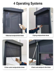 En gros Stores extérieurs motorisés intelligents Zip Track Screen imperméables pour pergola et gazebo - Product Image 3