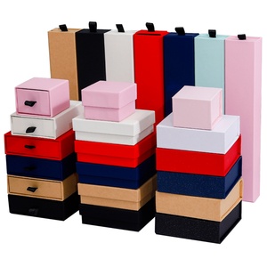 Wholesale Custom <b>Magnetic</b> Jewelry Boxes Eco Friendly Recyclable Material Drawer&Lid Base&Flip Top Cardboard Paper Jewelry Boxes - Product Image 4