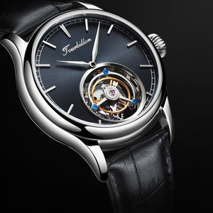 Envío Directo de Reloj Mecánico Hangzhou Original con Correa de Cuero y Tourbillon Real, Resistente al Agua 5BAR, para Hombre - Product Image 3