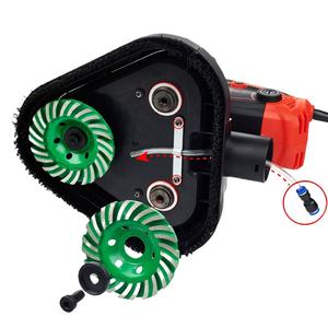高品質3ヘッドコンクリートフロア研磨機工業用ダイヤモンドカップ砥石105mm×3 2450Wダストフリー - Product Image 2