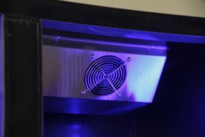 Luxe 110V Commercial température unique boisson vin bière refroidisseur réfrigérateur porte unique verre creux Multi LED lumière couleur magasin barre - Product Image 6