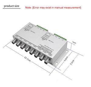 Transceptor <span class=keywords><strong>Balun</strong></span> de vídeo HD pasivo CVI TVI de Metal de 8 canales para sistema CCTV transmisor de conector de alimentación de par trenzado Monitor de 5MP - Product Image 5