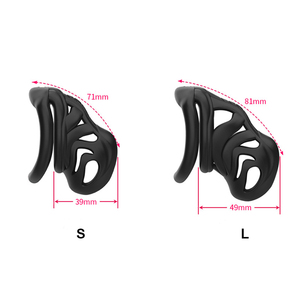 Neues 3D-gedrucktes Kunststoff-Penis schloss für Männer Keuschheit käfig Asket isches Konditionierung gerät Sexspielzeug für Erwachsene - Product Image 5