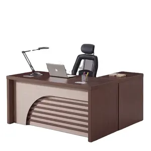 Sıcak satış fabrika fiyat ahşap bilgisayar L şekilli ofis masası