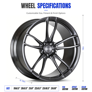 ล้อรถแข่งขัดเงา อัลลอยด์สั่งทำพิเศษ 6061 T6 สำหรับรถแข่งแบบ Drag ดีไซน์เว้าลึก น้ำหนักเบา - Product Image 3