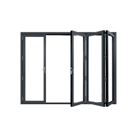 Portes d'entrée coulissantes intérieures pour maisons, portes de chambre, portes d'entrée en aluminium, système de conception de maison, cadre en métal, portail pivotant pliant