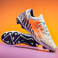 Chaussures de football avec semelle extérieure en TPU, tige en PVC, résistantes à l'usure, antidérapantes, pour l'hiver, l'été, le printemps, l'automne, unisexes, chaussures de sport d'extérieur avec crampons
