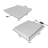 Lampe de panneau LED d'urgence étanche, IP65 Tri-Proof avec batterie de secours de 3 heures pour extérieur, parking et couloir d'escalier