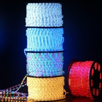 Bande lumineuse LED de 100 m, étanche, pour extérieur, néon flexible, décorative, pour Noël, bande lumineuse LED ronde pour Noël