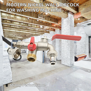 Robinet mural en laiton nickelé moderne, filetage <span class=keywords><strong>BSP</strong></span>/NPT <span class=keywords><strong>1</strong></span>/2 pouce, anti-corrosion, pour machine à laver, salle de bain et extérieur, vente en gros OEM - Product Image 6