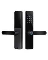 Serrure de porte intelligente à empreintes digitales, contrôle par application WiFi, 50 empreintes digitales, 1000 cartes IC, 150 mots de passe, maison, hôtel