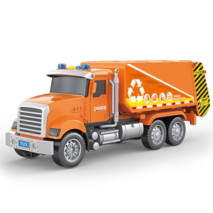 Modellino Realistico di <span class=keywords><strong>Camion</strong></span> della Spazzatura, Veicolo Urbano 3D <span class=keywords><strong>Giocattolo</strong></span> Educativo per Bambini con Luci e Suoni - Product Image 1