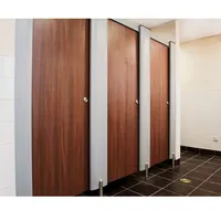 Tường Thương Mại Panel Gỗ Phenolic Ban Tắm Phòng Tắm Nhỏ Gọn Giá HPL Nhà Vệ Sinh Phân Vùng