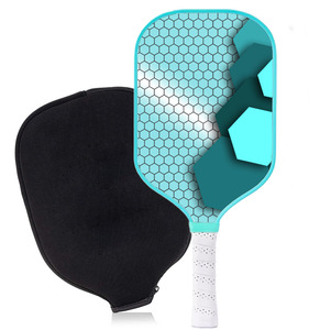 Ensemble de raquettes de pickleball, 4 balles, sac en filet, poignée antidérapante, forme standard, design tendance, adultes, enfants, toutes saisons, bois de peuplier - Product Image 3