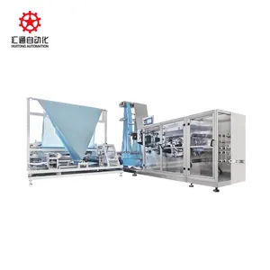 Automatic Disposable Bed Sheet Quilt Pillow Cover Folding Machine PLC Control Remote Monitoring Nonwoven Bedding Clothes Machine