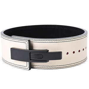 2025 도매 사용자 정의 로고 휘트니스 다시 지원 스쿼트 레버 역도 역도 남성용 가죽 리프팅 체육관 벨트 - Product Image 3