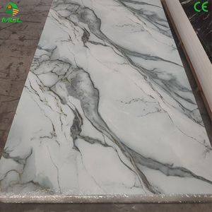 Paneles de Pared de PVC Impermeables con Diseño de Mármol UV Moderno <span class=keywords><strong>MGL</strong></span>, Alto Brillo, Decoración de Interiores, Fondo para TV, Hogar, Baño - Product Image 2