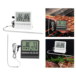 Nouveau thermomètre numérique de cuisine en métal pour barbecue, fumoir et grillades en acier inoxydable pour aliments - Product Image 4