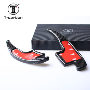 T-carbon-Volante de fibra de carbono para coche, palas para cambio DSG, color negro, para Mustang <span class=keywords><strong>2015</strong></span> + - Product Image 3